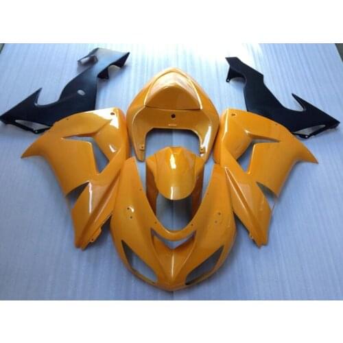 ABS full Fairing kits fit for Kawasaki ZX10R 2006 2007 NINJA ZX 10R 06 07 matte black orange ABS bodywork fairings set YH21