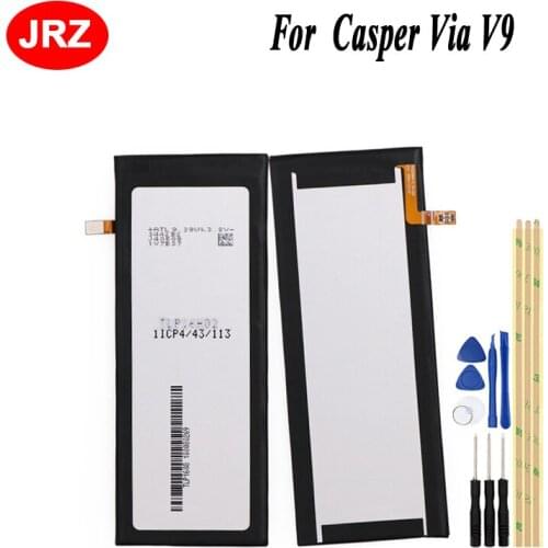 For Casper Via V9 Phone Battery For Casper Via V9 2460mAh Hight Capacity 3.8V Top Quality Replacement Batteries with tools