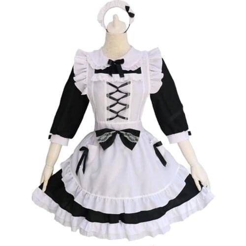 Alice Maid Costume Cosplay Lolita Maid Dress Costumes Cosplay Suit for Girls Woman Waitress Maid Party Stage Costumes