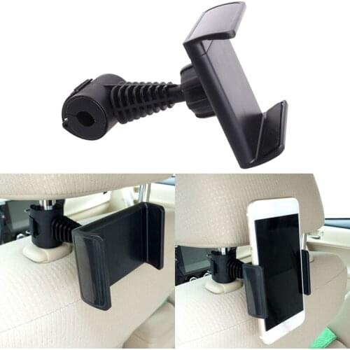 360° Rotation Car Holder Rear Seat Headrest Stand Mobile Phone Car Rear Pillow Bracket Universal Accessories Tablet Stand