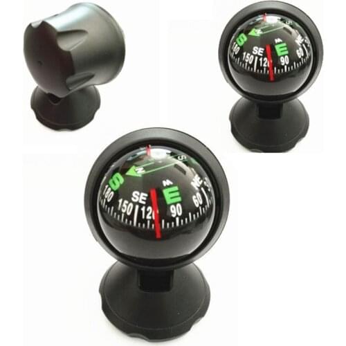 Automobile Vehicle Outdoor Direction Guidance Tool Adhesive Compass Car Interior Decor Plastic Navigation Compass Guide ball