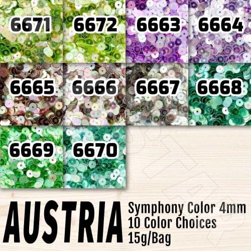 BLUESTAR Sequins 4mm Paillettes Accessories Glitter for Needlework Craft Sewing Fittings Costume Jewelry DIY Handmade Materials