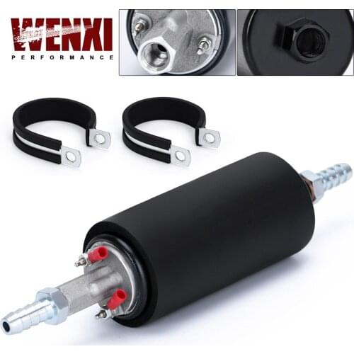 Black Universal High Flow & Fuel Pump GSL392 Pressure External Inline 255LPH with/without PQY logo WX-FPB005