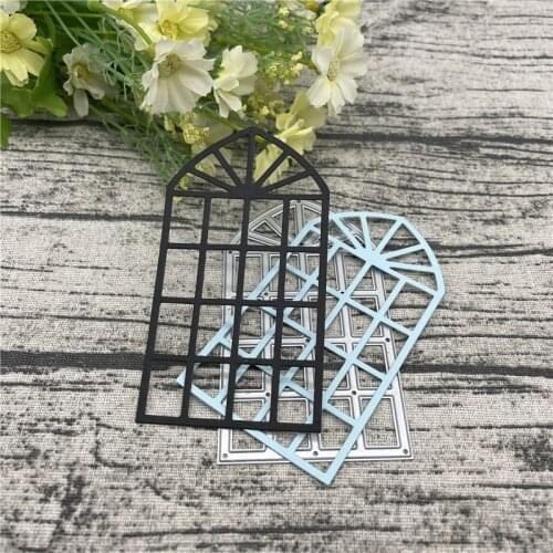Door Window background Metal Cutting Dies Stencils for DIY Scrapbooking Album Paper Card Decorative Craft Embossing Die Cuts