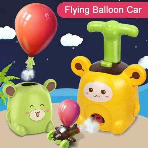 Two-in-one New Power Balloon Car Toy Inertial Power Balloon launcher Education Science Experiment Puzzle Fun Toys for Children