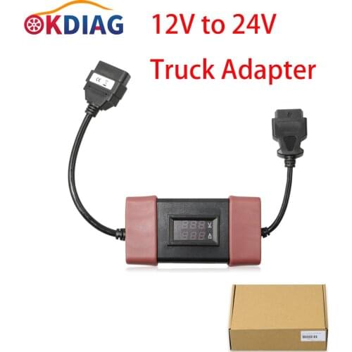 12V to 24V Heavy Duty Truck Diesel Adapter Cable for X431 Easydiag2.0/3.0 Golo Carcare for Launch Truck Converter OBD Scanner