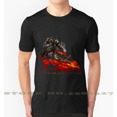 Guild Wars 2 - Born Of Dragon Fire Fashion Vintage Tshirt T Shirts Guild War 2 Guild Wars 2 Guild Wars Norn Charr Human Asura