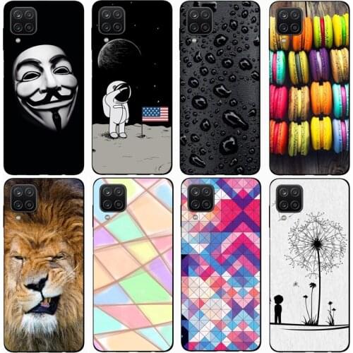 Fashion Soft silicone TPU Back Cover For SAMSUNG GALAXY A12 Phone Funda Case For Samsung Galaxy A12 Cute Cartoon Case