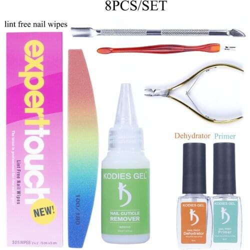 KODIES GEL Manicure Nail Files Set Cuticle Oil Remover Revit Cutter Pusher Accessories Tool Nail Buffer for Nail Art Decorations