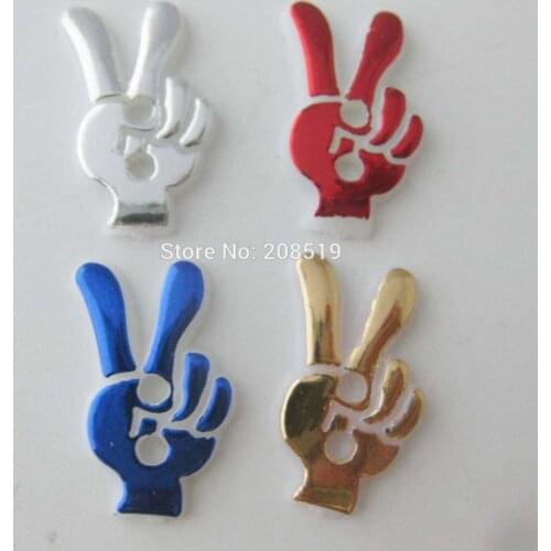 NBNLNA Fashion buttons children clothes sewing supplies 120 pieces OK Yeah Shape charm button DIY use