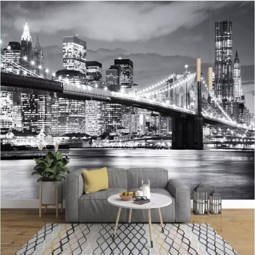 Wallpapers YOUMAN Custom Modern Photo Wallpaper 3 d City Baby Wallpapers Mural Wall Desktop Wallpaper Black Home Decor Mural