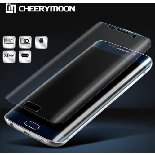 Full Cover For Samsung Galaxy S6 Edge Clear TPU HD Screen Protector Soft Protective Film 2.5D Curved Round Edge