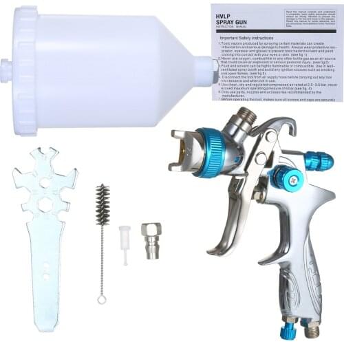 Spray Gun Gravity Feed Paint Sprayer with 600ml Cup 1.4mm Nozzle for Wall/Furniture/Fence/Cabinet/Table/Chair Spraying