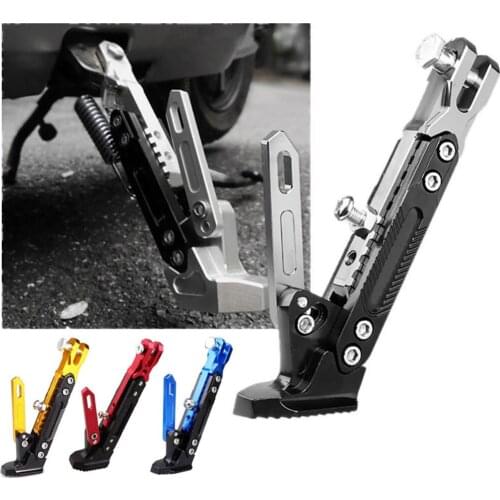 Adjustable Side Parking Foot Motorcycle Kickstand Parking Rack Support Side Kick Stand For Scooter Electric Dirt Pit Bike