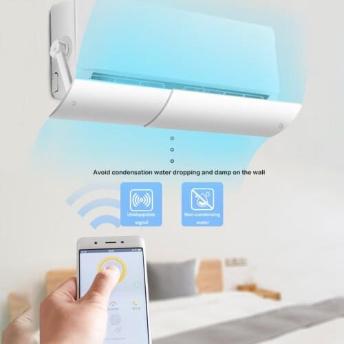 Adjustable Air Conditioning Cover Wind Deflector Air Conditioner Baffle Shield Cover for Household Bedroom Decoration