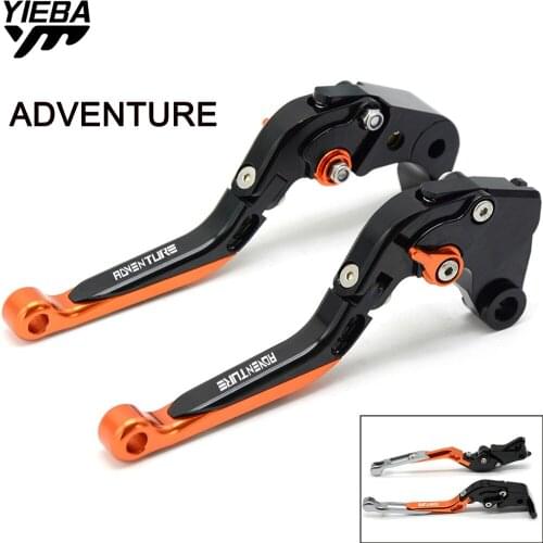 ADVENTURE LOGO Motorcycle Handle Adjustable Brake Clutch Levers For 1190 AdventuRe/R 2013 2014 2015 2016 1190 AdventuRe ADV