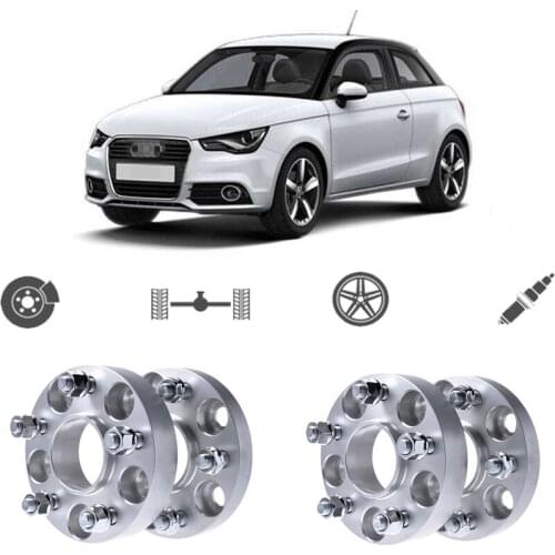 Teeze 4pcs 5X100 57.1CB 25mm Thick Hubcenteric Wheel Spacer Adapters For Audi A1 2011