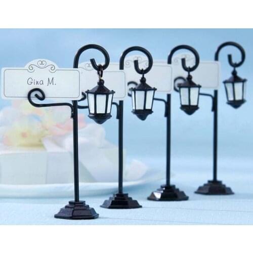 Bourbon Street Streetlight Wedding Place Card Holder Wedding Favors Gifts Party Accessory Decoration Supplies 100pcs/lot free