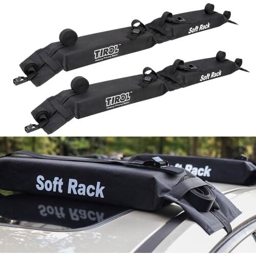 Universal Auto Soft Car Roof Rack Outdoor Rooftop Luggage Carry Load 60kg Baggage Easy Fit Removable 600D Oxford & PVC
