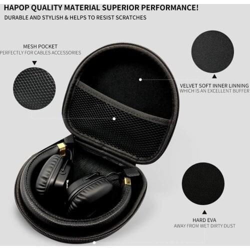 Universal Headphone Storage Case for JBL J55 J55a J55i E45BT J56BT Headphone Case with Carabiner for Monitor MIDanc MAJOR I II