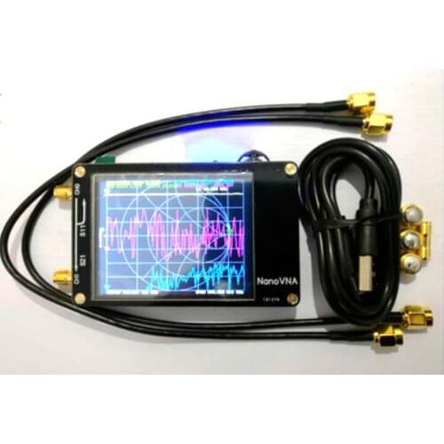 Free shipping NanoVNA VNA 2.8 inch LCD HF VHF UHF UV Vector Network Analyzer 50KHz ~ 900MHz Antenna Analyzer Built-in battery