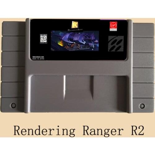 High Quality 16 Bit Rendering Ranger R2 NTSC Big Gray Game Card For USA Version Game Player