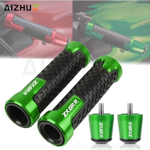 ZX-6R Motorcycle Handle Bar End Cap Plug 7/8" 22MM Handlebar Hand Grip FOR KAWASAKI ZX6R ZX636R ZX6RR ZX6 RR 2000-2006 2005 2004