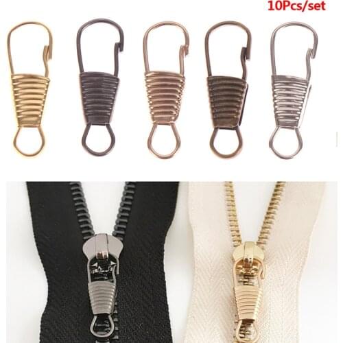 10PCS DIY Zipper Head Luggage Clothing Shoes Boots Zipper Puller Detachable Zipper Pulls Multi-purpose Zipper Accessories
