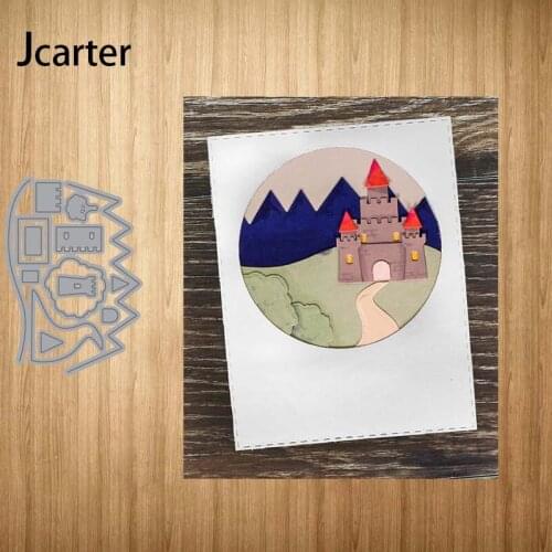 2021 Hillside Trees Forest Metal Cutting Dies Craft Cut Die Stencil for Scrapbooking Handmade Paper Make Album Model Punch Blade