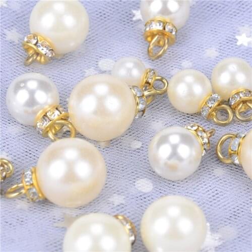 30Pcs 8mm10mm12mm14mm16mm Handmade Sewing Buttons Pearl for Clothing Sewing Accessories Women Clothes Scrapbooking DIY Material