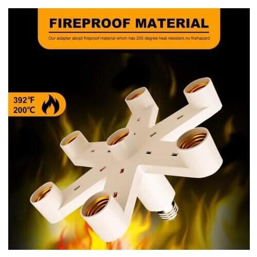 7 In 1E27 Light Adapter Converters lamp Base Holder Socket plug Splitter LED Light Bulbs Socket Adapter