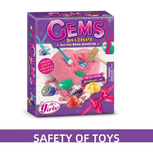 Gemstone Unearth Kit Science Educational Toys Collection Gift for Kids Teens