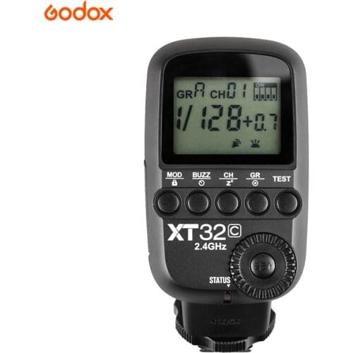 Godox XT32C 2.4G Wireless 1/8000s High-Speed Sync Flash Trigger for Godox X System Flash XTR-16 XTR-16S for Canon DSLR Camera