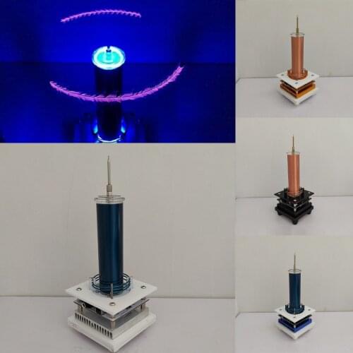 Tesla coil plasma horn plays music Light-up technology experiment magical and interesting arc