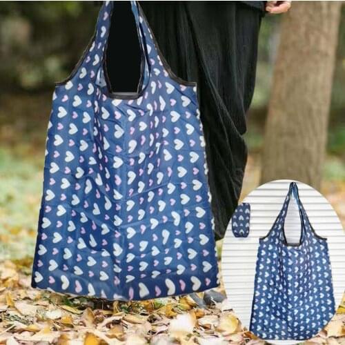 Creative Folding Shopping Bag Eco-Friendly Bag Heavy Duty for Groceries Recyclable Grocery Tote Pouch Washable Shopping Bag