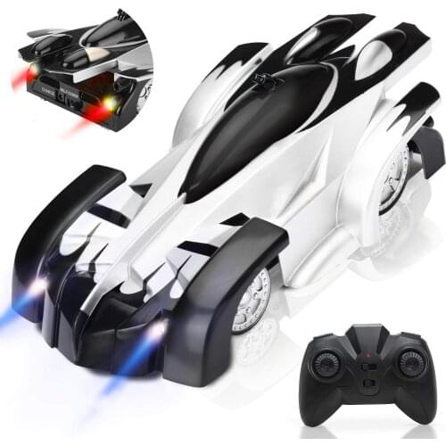 Yooap LED Kids Toy Remote Control Car Rechargeable Wall Climbing Cars Dual Modes 360 Rotation Stunt 4WD RC Cars Vehicles Toys