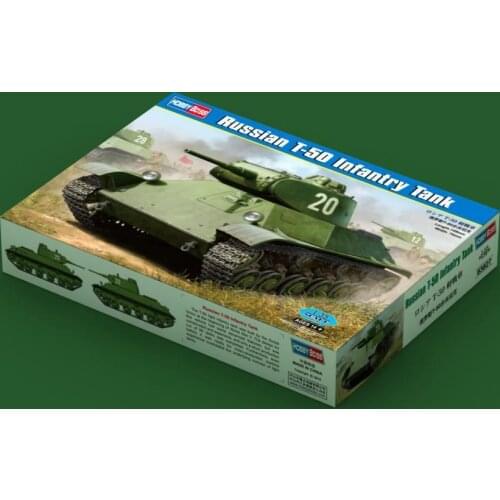 Hobbyboss 83827 1/35 Russian T-50 Infantry Tank Plastic Model Kit Armored Car TH05958-SMT6