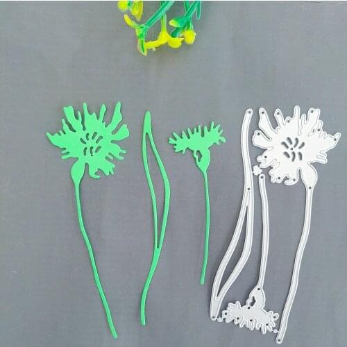 Dandelion flowers and plants decorative metal cutting die scrapbook paper knife stamping die