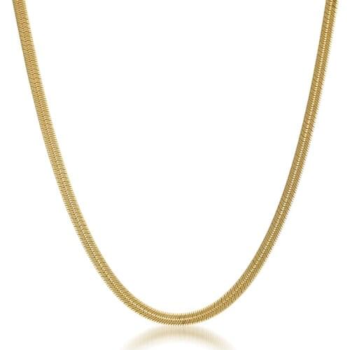 Necklace for Men Women Kendall Jenner Style Neck Chain Stainless Steel Accessories Gold Color Jewelry Best Friends Gift(GN350)