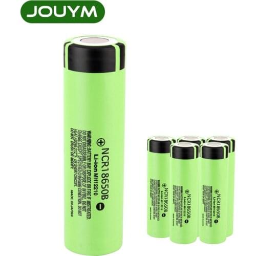 1-10PCS NCR18650B 3400MAH 3.7V 18650 Rechargeable Battery Lithium Batteries High Performance Li-ion Cell