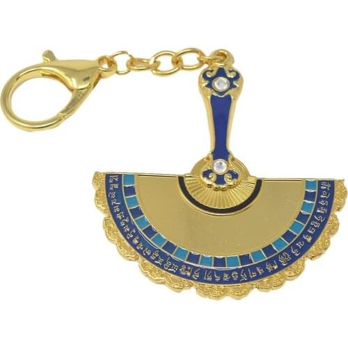 The Programming Peacock Mirror Fan to Protect Against Bad Luck & Harmful Energies Feng Shui Key Chain