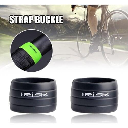 Handlebar Tape Wrap Fixing Ring Sleeve Silicone Waterproof Wearing Resistant Strap Loops for Bicycle Handlebar SAL99