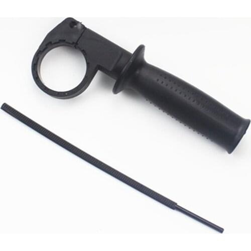 Electric Drill Side Handle Replacement 43-45mm Adjustable Inner Ring with Ruler Electric Grinding Machine Hand Support Handle