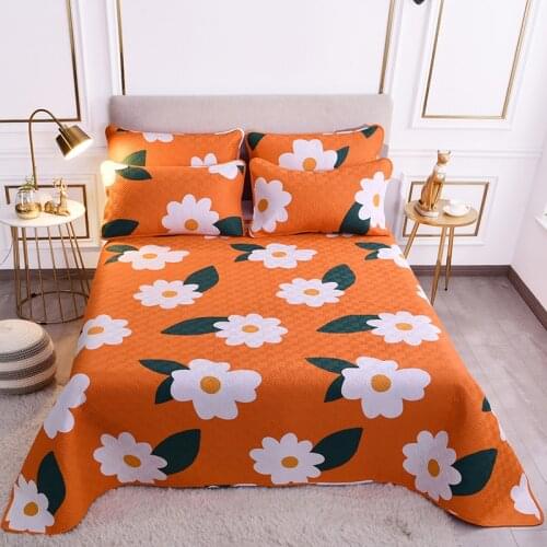 Cotton Bedspread Premium Printed Bed Cover Quilts Nature Whrink Summer Quilt Comforter Bedlinen Pillowcases 1/3-Piece