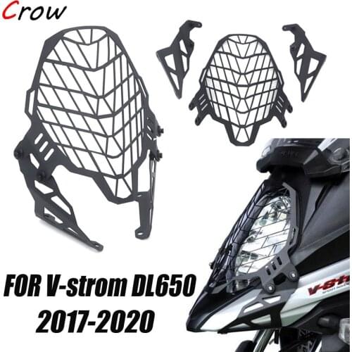 Motorcycle Headlight Head Light Guard Protector Cover Protection Grill For SUZUKI V-strom DL650 V-STROM 650 DL 650 2017-2020