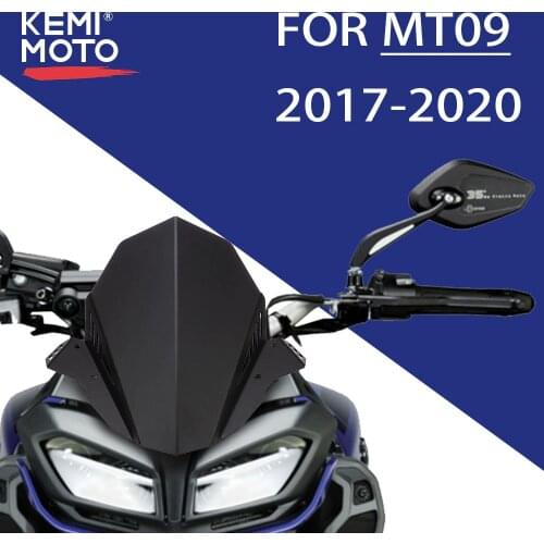 For Yamaha MT 09 MT09 Windshield Windscreen 2017 2018 2019 Motorcycle Accessories FZ 09 FZ09 Windshield Wind Screen