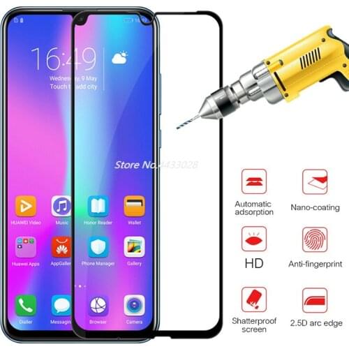 Protective Glass for Huawei Honor 10 Lite Light Full Cover Screen Protector for Honor 9 Lite Light Tempered Glass 10lite Film