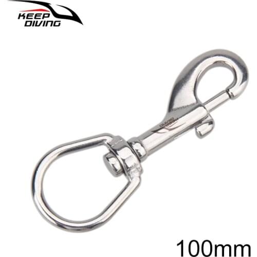 1 Piece 316 Stainless Steel Single Hook Clip Scuba Diving Hook BCD Accessories Water Sport Diving Equipment 75/90/100MM