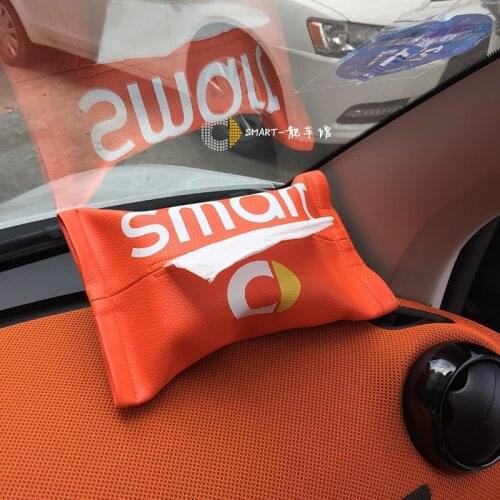 1Pcs For Smart Fortwo Forfour 453 451 450 Crossblade Cabrio City-Coupe Roadster Coupe Forjeremy Car Styling Tissue Box Holder