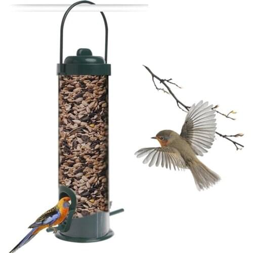 1pcs Hanging Bird Feeder Garden For Birds Parrot Lovebird Macaws Transparant Outdoor Supply Pets Tools Home Garden Pest Control